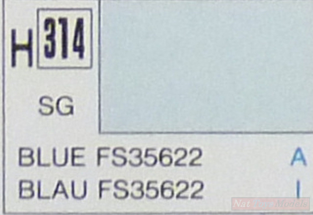 COULEURS À MODÉLISER BLEU CLAIR SEMI-BRILLANT ml 10 Pcs.6 GUNZE GU0314