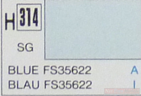 MODELING COLORS LIGHT BLUE SEMI-GLOSS ml 10 Pcs.6 GUNZE GU0314