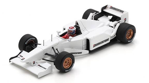 SCALE MODEL COMPATIBLE WITH LIGIER JS41 SUZUKA CIRCUIT TIRE TEST 1996 JOS VERSTAPPEN 1:43 SPARK MODEL S7415
