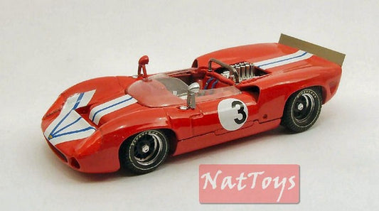 MODELE REDUIT COMPATIBLE AVEC LOLA T70 SPIDER N.3 RETRAITE BRIDGEHAMPTON 1968 G.RALPH 1:43 MEILLEUR MODELE BT9429