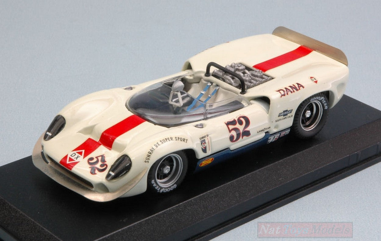 SCALE MODEL COMPATIBLE WITH LOLA T70 SPYDER N.52 RETIRED CAN-AM LAGUNA SECA 1967 P.REVSON 1:43 BEST BT9177