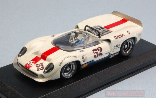 SCALE MODEL COMPATIBLE WITH LOLA T70 SPYDER N.52 RETIRED CAN-AM LAGUNA SECA 1967 P.REVSON 1:43 BEST BT9177