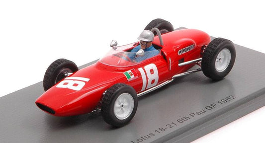 SCALE MODEL COMPATIBLE WITH LOTUS 18-21 NINO VACCARELLA 1962 N.18 PAU GP 1:43 SPARK MODEL S7452