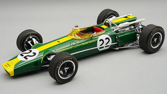 SCALE MODEL COMPATIBLE WITH LOTUS 43 SCUDERIA LOTUS TEAM MONZA GP ITALY 1966 JIM CLARK 1:18 TECNOMODEL TMD18188E
