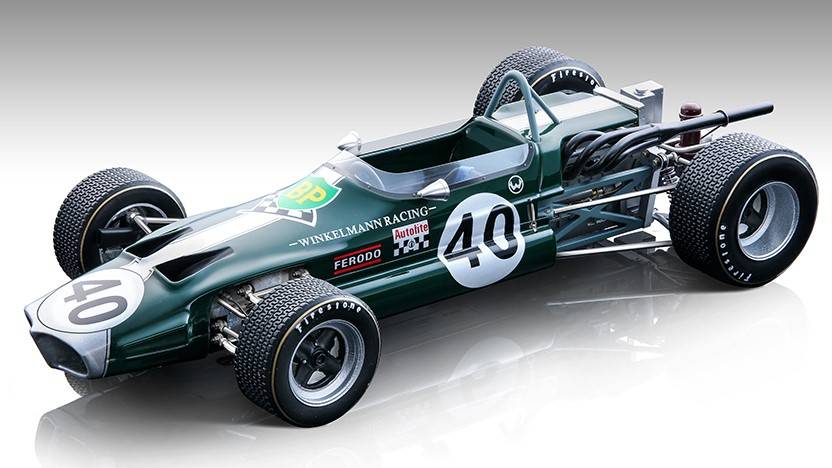 SCALE MODEL COMPATIBLE WITH LOTUS 59 F2 N.40 GP ALBI 1969 R.PETERSON 1:18 TECNOMODEL TMD18265A