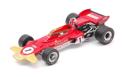 SCALE MODEL COMPATIBLE WITH LOTUS 72D EMERSON FITTIPALDI 1970 N.1 FRENCH GP 1:43 QUARTZO QZ27854