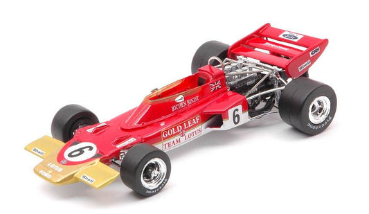 SCALE MODEL COMPATIBLE WITH LOTUS 72D JOCHEN RINDT 1970 N.6 FRENCH GP 1:43 QUARTZO QZ27853
