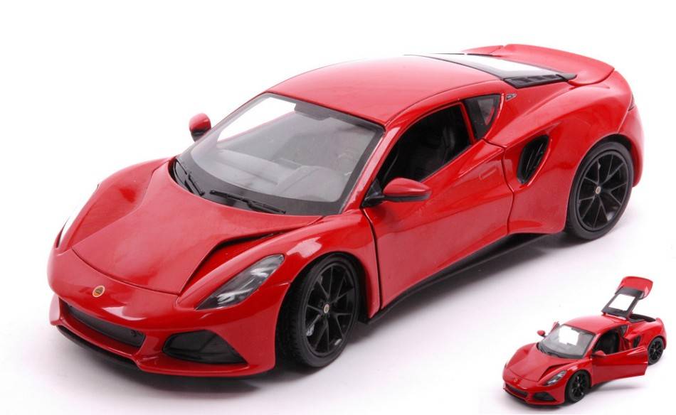 SCALE MODEL COMPATIBLE WITH LOTUS EMIRA 2021 RED 1:24 WELLY WE24115R