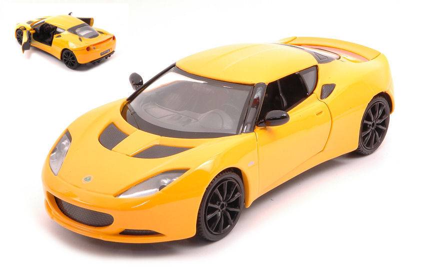 SCALE MODEL COMPATIBLE WITH LOTUS EVORA S YELLOW 1:24 MONDO MOTORS MM51048E