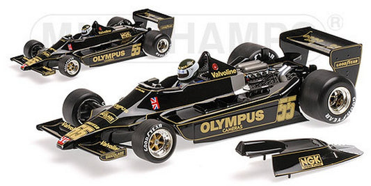 SCALE MODEL COMPATIBLE WITH LOTUS FORD 79 JPJARIER 1978 N.55 CANADIAN GP 1:18 MINICHAMPS PM100780055