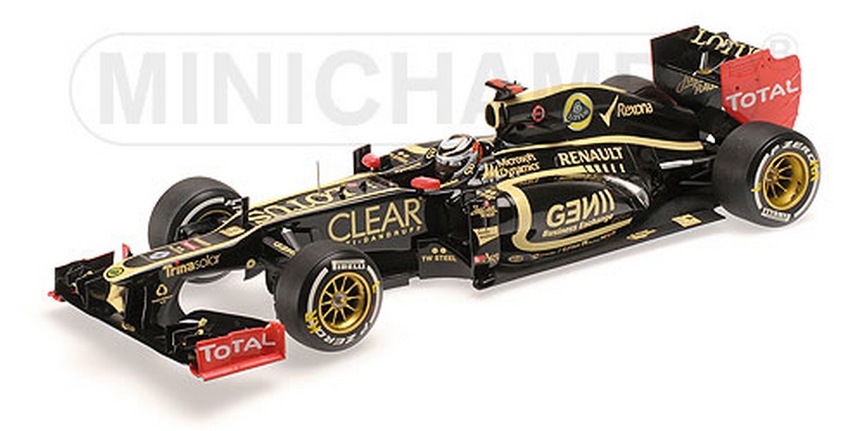 MODÈLE RÉDUIT COMPATIBLE AVEC LOTUS K.RAIKKONEN 2012 N.9 WINNER ABU DHABI GP 1:18 MINICHAMPS PM110120209