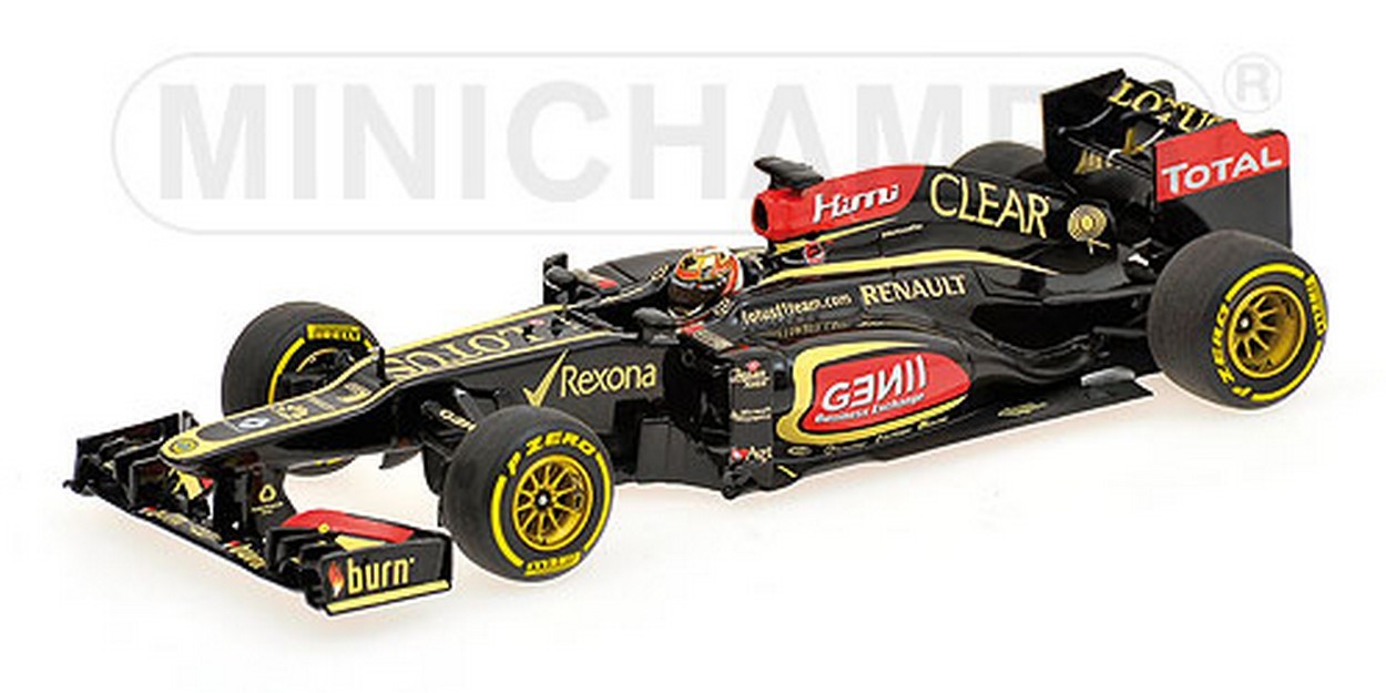 MODELLINO IN SCALA COMPATIBILE CON LOTUS K.RAIKKONEN 2013 1:43 MINICHAMPS PM410130007
