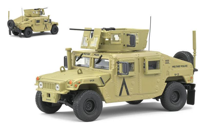 MODELLINO IN SCALA COMPATIBILE CON M1115 HUMVEE MILITARY POLICE DESERT CAMO 1983 1:48 SOLIDO SL4800103