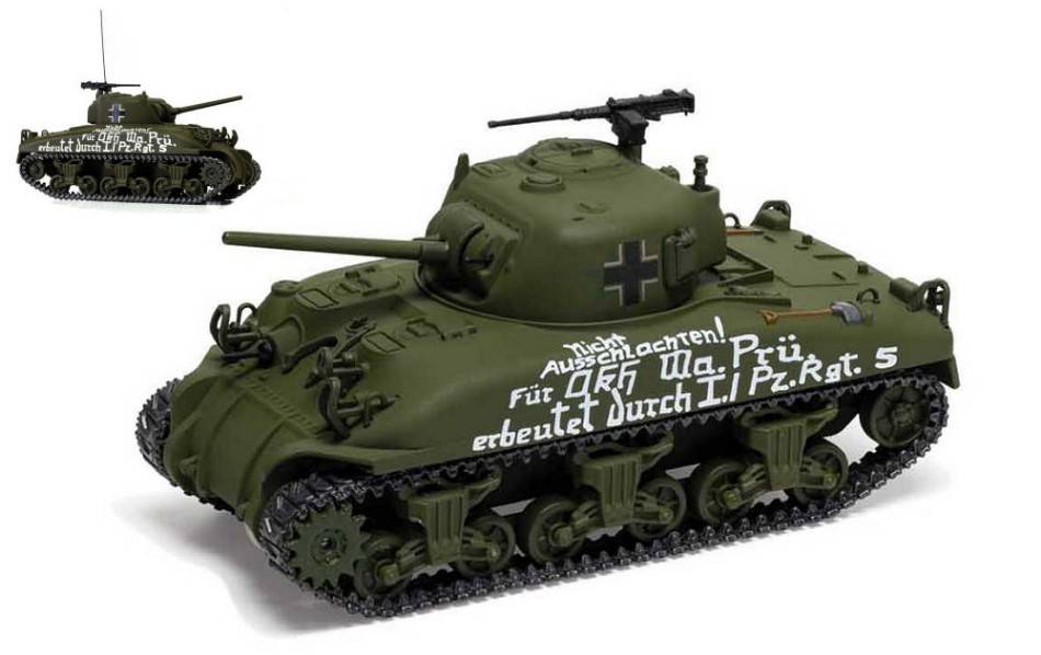 SCALE MODEL COMPATIBLE WITH M4A1 SHERMAN BEUTEPANZER TROPHY TANK CAPTURED US ARMY TANK 1:50 CORGI CC51032