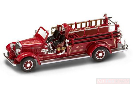 SCALE MODEL COMPATIBLE WITH MACK TYPE 75 BX 1935 FIRE TRUCK 1:43 LUCKY DIE CAST LDC43001