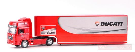 MODELE REDUIT COMPATIBLE AVEC MAN F2000 DUCATI MOTOGP TEAM TRUCK 1:43 NEW RAY NY15983