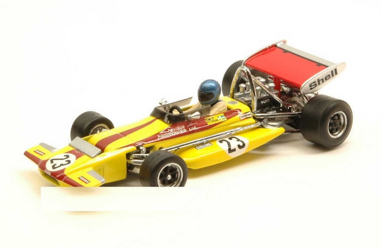 MODELLINO IN SCALA COMPATIBILE CON MARCH 701 RONNIE PETERSON 1970 N.23 7th MONACO GP 1:43 QUARTZO QZ27860