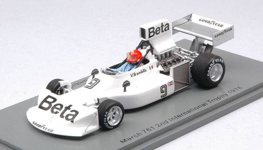 SCALE MODEL COMPATIBLE WITH MARCH 761 VITTORIO BRAMBILLA 1976 N.9 2nd INTERNATIONAL TROPHY 1:43 SPARK MODEL S7268