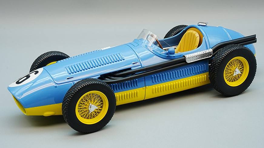 SCALE MODEL COMPATIBLE WITH MASERATI 250 F 4th FRENCH GP 1954 P.BIRA 1:18 TECNOMODEL TMD18187C