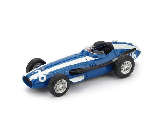 SCALE MODEL COMPATIBLE WITH MASERATI 250F MASTEN GREGORY 1957 N.26 4th ITALY GP 1:43 BRUMM BM0136B