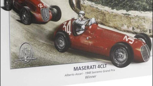 SCALE MODEL COMPATIBLE WITH MASERATI 4 CLT N.34 WINN.SAN REMO GP 1948 A.ASCARI 1:18 TECNOMODEL TMD18181G
