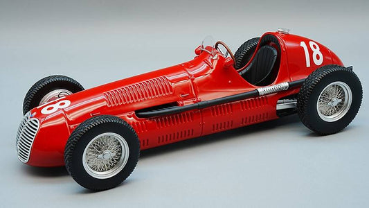 SCALE MODEL COMPATIBLE WITH MASERATI 4 CLT WINNER BRITISH GP 1948 LUIGI VILLORESI 1:18 TECNOMODEL TMD18181A