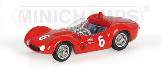 MODELE REDUIT COMPATIBLE AVEC MASERATI BIRDCAGE N.6 1961 1:43 MINICHAMPS PM400611206