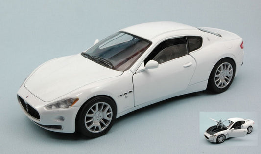 SCALE MODEL COMPATIBLE WITH MASERATI GRAN TURISMO 2007 PEARL WHITE 1:24 MOTORMAX MTM73361