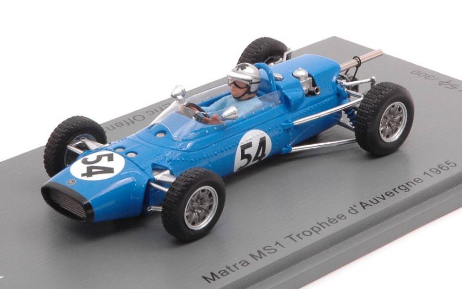 SCALE MODEL COMPATIBLE WITH MATRA MS1 N.54 TROPHEE D'AUVERGNE 1965 ERIC OFFENSTADT 1:43 SPARK MODEL SF107