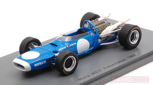 SCALE MODEL COMPATIBLE WITH MATRA MS11 PRESENTATION 1968 JEAN PIERRE BELTOISE 1:43 SPARK MODEL S7184