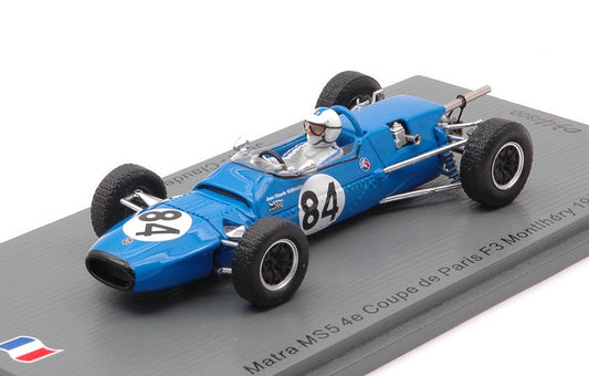SCALE MODEL COMPATIBLE WITH MATRA MS5 JEAN-CLAUDE GUENARD 1967 N.84 4e COUPE DE PARIS F3 MONTL.1:43 SPARK MODEL SF189