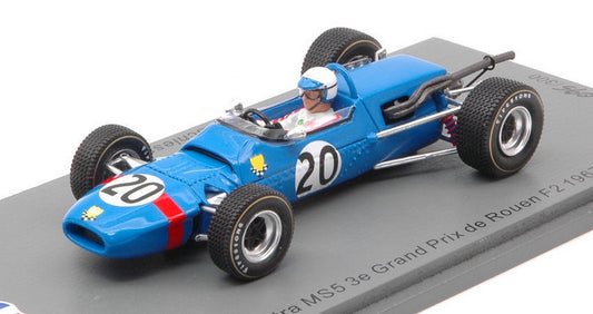 SCALE MODEL COMPATIBLE WITH MATRA MS5 N.20 3e GP DE ROUEN F2 1967 JO SCHLESSER 1:43 SPARK MODEL SF183