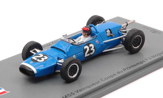 SCALE MODEL COMPATIBLE WITH MATRA MS5 N.23 WINNER COUPE DU PRINTEMPS F3 NOGARO 1967 ROBY WEBER 1:43 SPARK MODEL SF188
