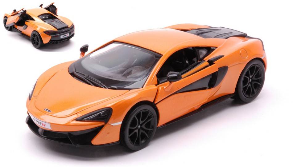 SCALE MODEL COMPATIBLE WITH MC LAren 570S COUPE' ORANGE METALLIC 1:24 NEW RAY NY71333