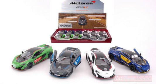 SCALE MODEL COMPATIBLE WITH MC LAren 675LT 2016 N.5 ASS.1:36 KINSMART KT5392DF