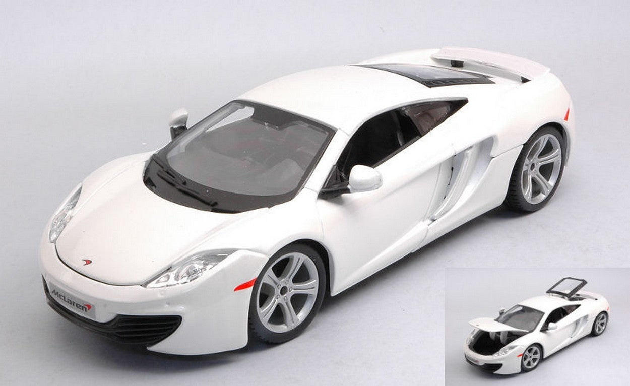 SCALE MODEL COMPATIBLE WITH MC LAren MP4-12C 2016 WHITE 1:24 BURAGO BU21074W