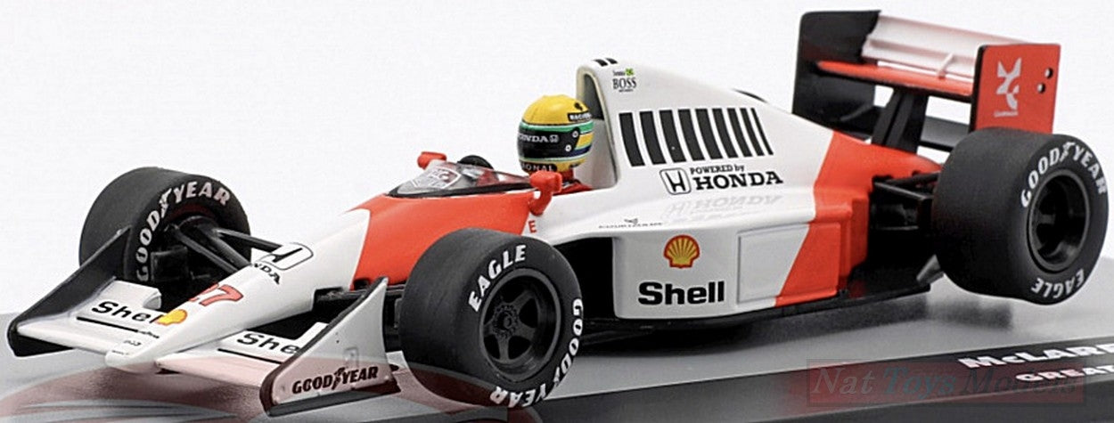 SCALE MODEL COMPATIBLE WITH MC LAREN MP4/5B AYRTON SENNA 1990 N.27 WORLD CHAMPION 1:43 PUBLISHING 25594
