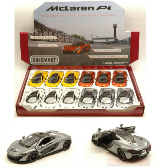 SCALE MODEL COMPATIBLE WITH MC LAren P1 2016 1:36 KINSMART KT5393D