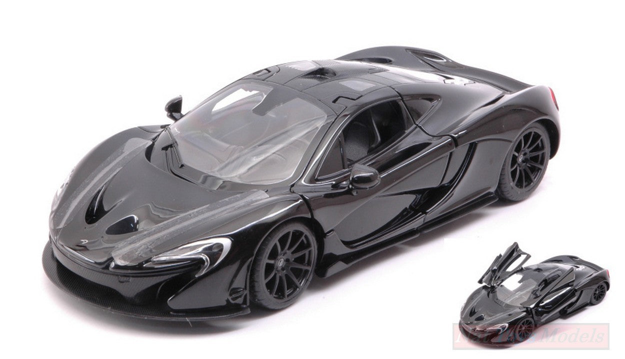 SCALE MODEL COMPATIBLE WITH MC LAren P1 2017 BLACK 1:24 RASTAR RAT56700BK