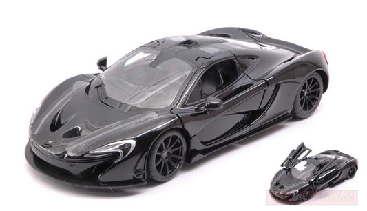SCALE MODEL COMPATIBLE WITH MC LAren P1 2017 BLACK 1:24 RASTAR RAT56700BK