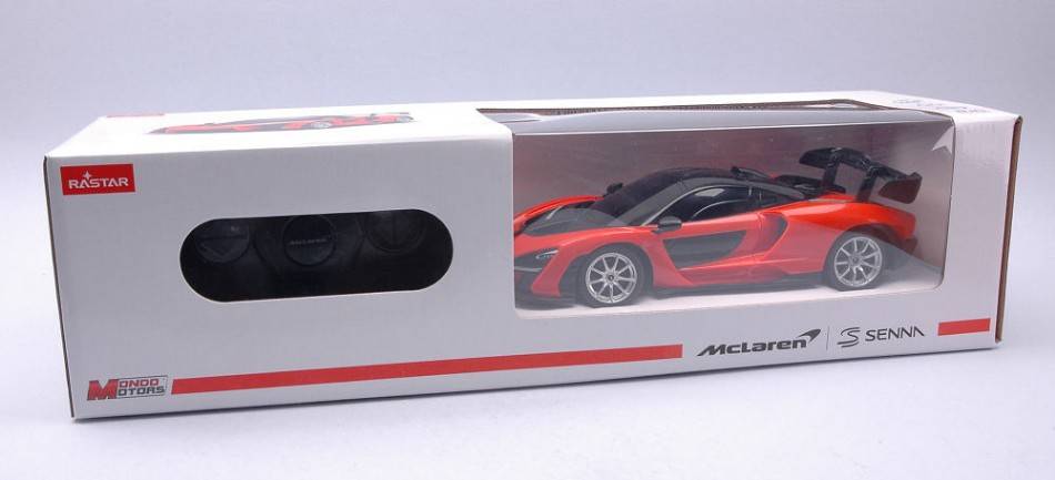 SCALE MODEL COMPATIBLE WITH MC LAREN SENNA ORANGE RADIO CONTROL 1:24 MONDO MOTORS MM63644OR