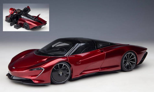 SCALE MODEL COMPATIBLE WITH MC LAren SPEEDTAIL 2020 VOLCANO RED 1:18 AUTOART AA76087