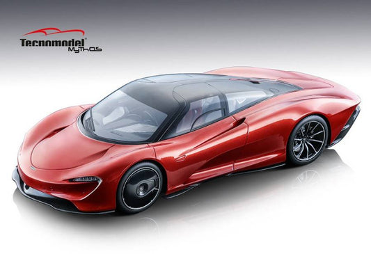 SCALE MODEL COMPATIBLE WITH MC LAren SPEEDTAIL METALLIC RED 1:18 TECNOMODEL TMD18EX08B