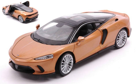 SCALE MODEL COMPATIBLE WITH MCLAREN GT GOLD 1:24 WELLY WE24105GD DIE CAST