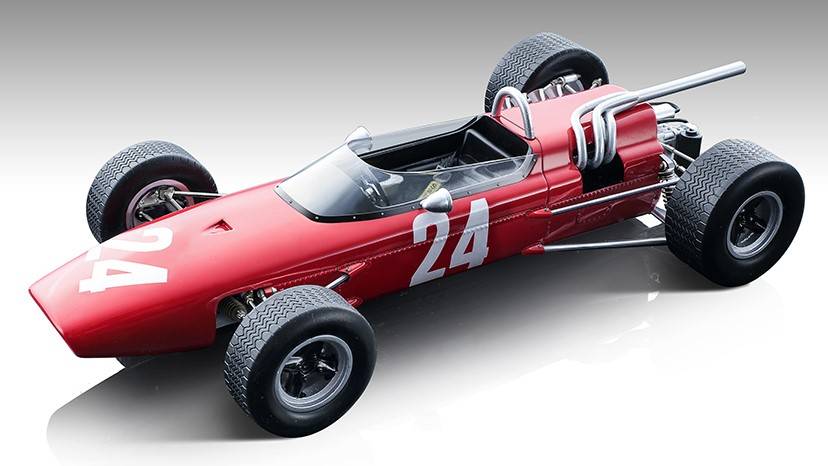 MODÈLE RÉDUIT COMPATIBLE AVEC MCLAREN M4A F2 N.24 GP DE ROUEN 1967 BRUCE MCLAREN 1:18 TECNOMODEL TMD18264A