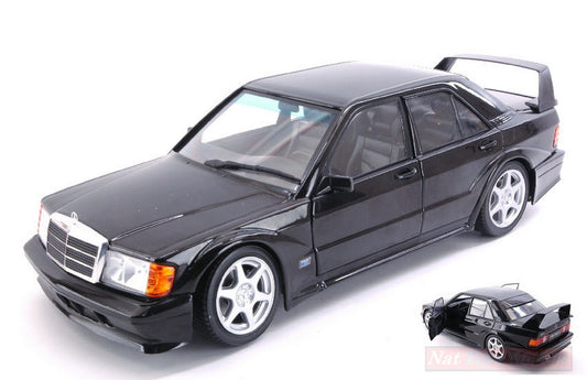 MODELLINO IN SCALA COMPATIBILE CON MERCEDES 190 EVO II (W201) BLACK 1:18 SOLIDO SL1801001