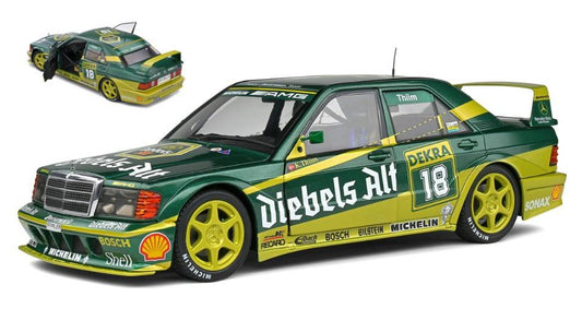 SCALE MODEL COMPATIBLE WITH MERCEDES 190E 16V EVO2 TEAM ZAKSPEED N.18 DTM SEASON 1992 K.THIIM 1:18 SOLID SL1801009