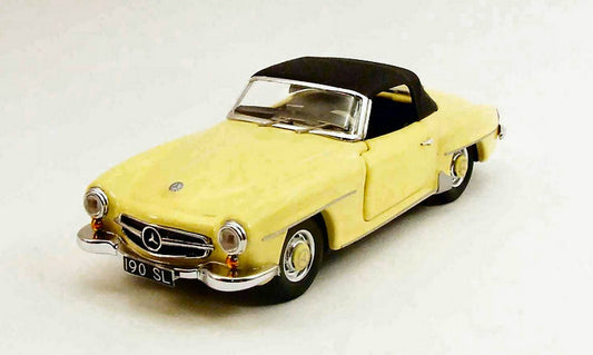 MODELLINO IN SCALA COMPATIBILE CON MERCEDES 190SL 1955 YELLOW 1:43 RIO RI4370