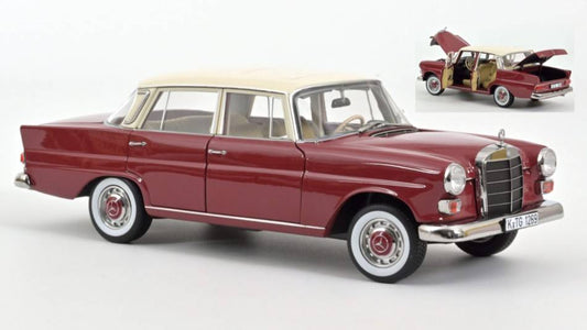 SCALE MODEL COMPATIBLE WITH MERCEDES 200 1966 RED 1:18 NOREV NV183706