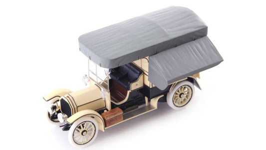MODELLINO IN SCALA COMPATIBILE CON MERCEDES 22/50 PS KUCHENWAGEN 1913 IVORY/GREY 1:43 AUTOCULT ATC01020